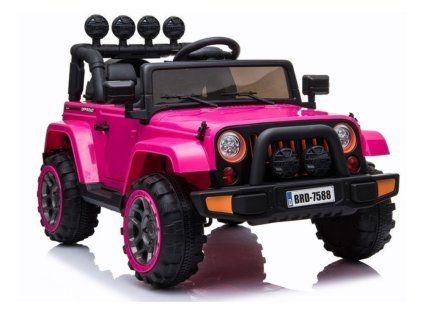 Elektrické autíčko Jeep BRD-7588 4x4 Růžové