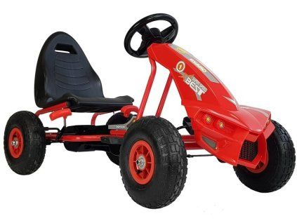 Šlapací motokára A-18 Červená