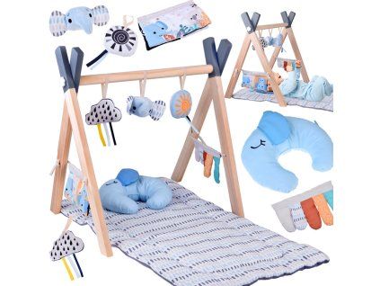 Hrací podložka Baby Gym Dřevěná Hrazdička Vzdělávací