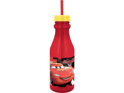 Láhev se slámkou Cars 3 Red 500 ml DISNEY