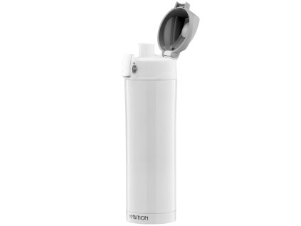 Termohrnek s blokací Glossy White 420 ml AMBITION