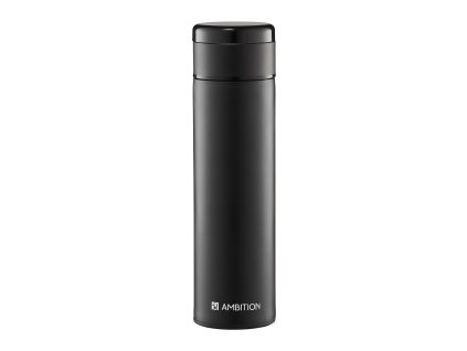 Termoláhev z nerezové oceli s dotykovým LCD displejem Indi Black 420 ml AMBITION