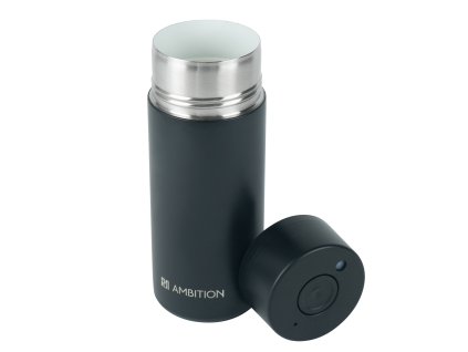 Černý nerezový termohrnek Calido 400 ml AMBITION