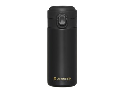 Černý nerezový termohrnek Alice 320 ml AMBITION