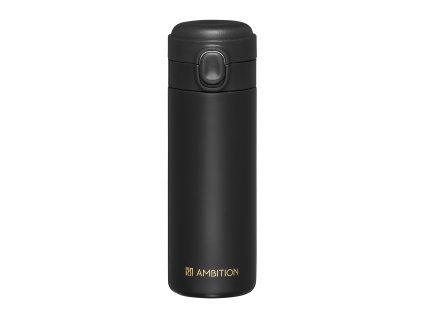 Černý nerezový termohrnek Alice 350 ml AMBITION