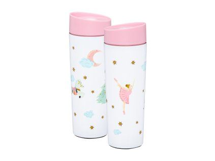 Termohrnek Ballet s růžovým víčkem 340 ml AMBITION