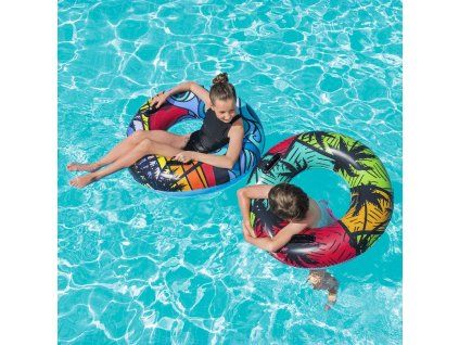 Nafukovací kruh Coastal Castaway 91 cm MIX VZORŮ BESTWAY