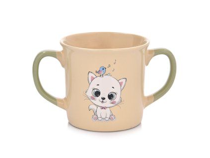 Dětský keramický hrnek Sweetie Kočička 250 ml AMBITION JUNIOR