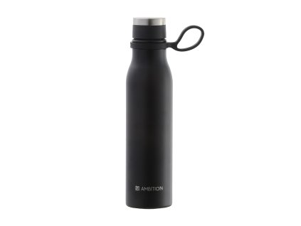 Černá nerezová termoláhev Silky 480 ml AMBITION