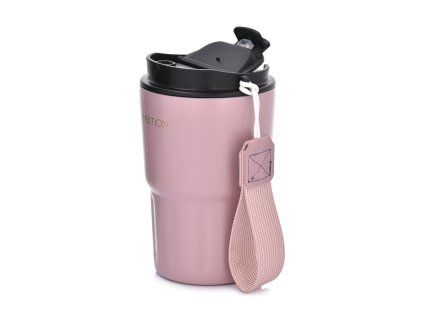 Růžový termohrnek Fern 350 ml AMBITION