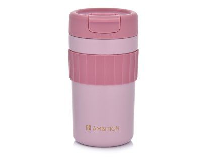 Růžový termohrnek Nino 450 ml AMBITION