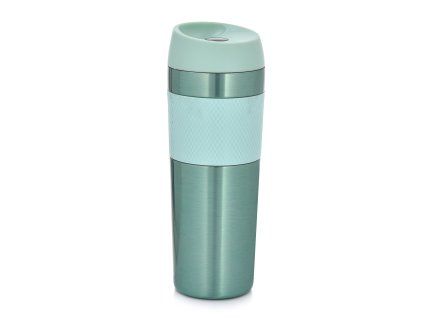 Mátově zelený termohrnek Metalic 450 ml AMBITION