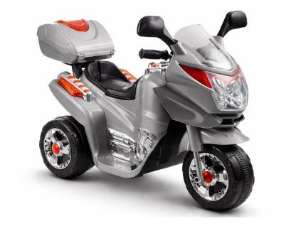 Dětská elektrická motorka HC8051 stříbrná