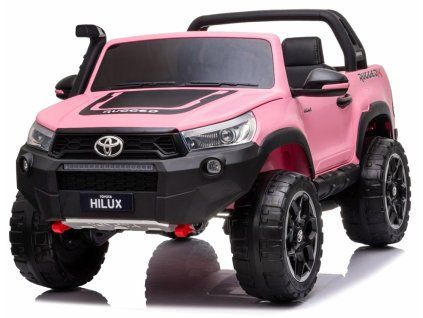 Elektrické autíčko Toyota Hilux pro 2 osoby růžové