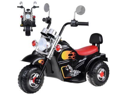 Dětská elektrická motorka černá