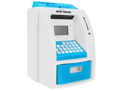 Pokladnička Bankomat s kartou modrá