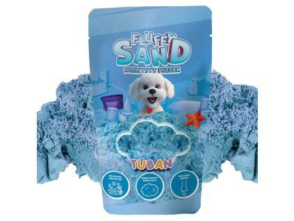 Kinetický písek TUBAN Fluffy 90 g modrý