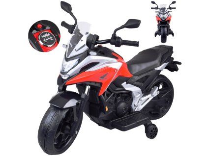 Dětská elektrická motorka HONDA NC750X červená