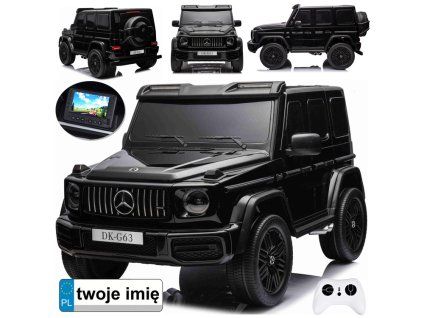 Elektrické autíčko Mercedes G 63 AMG 4x4 pro 2 os. lak. černé
