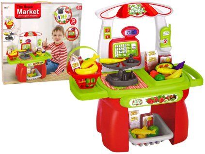 Sada Supermarket Nákupní Košík Váha
