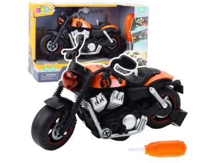 Motorka Šroubovací DIY Světla Zvuky Oranžová