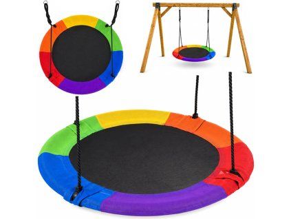 Houpačka Čapí hnízdo KULATÁ průměr 100 cm 6barev. lemování