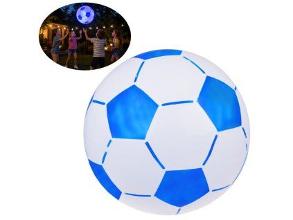 Dětský Svítící Nafukovací míč LED 45 cm modrý