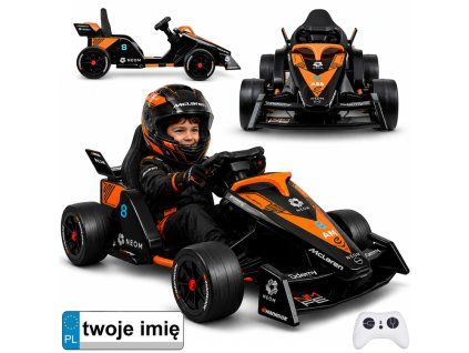 RC akumulátorové závodní auto McLaren Formule E ČernoOranžové