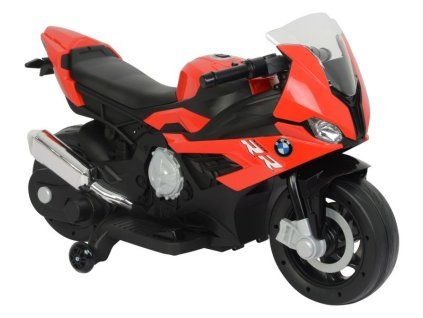 Elektrická motorka BMW S1000RR LED světla Hudba Červená
