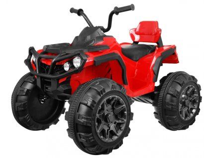 Červená elektrická čtyřkolka ATV pro děti + EVA kola + pomalý start