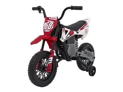 Elektrická motorka PANTONE 361C pro děti Červená + Pomalý start + EVA kola