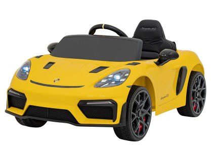 Elektrické autíčko Porsche Spyder RS 718 sportovní žluté