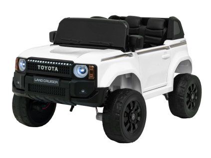 Elektrické autíčko Toyota Land Cruiser PRADO Bílé