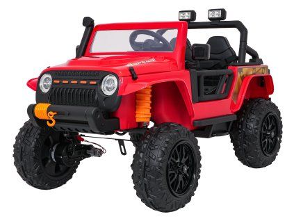 Elektrické autíčko Jeep Monster červené