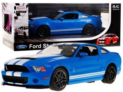 Modré RC auto Ford Shelby Mustang GT500 RASTAR 1:14 + ovladač