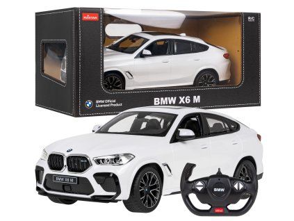 RC auto BMW X6 M RASTAR bílé model 1:14 + Ovladač 2,4 GHz
