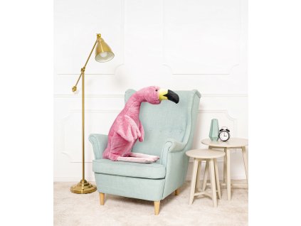 Plyšový pták Flaming Pinki 120 cm tmavě růžový
