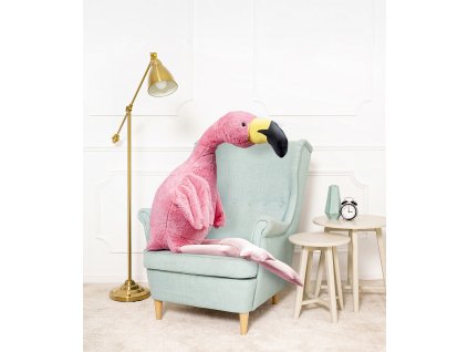 Plyšový pták Flaming Pinki 170 cm tmavě růžový