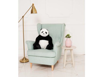 Plyšová panda Padana Julius 45 cm bílo-černá