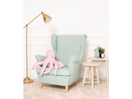 Plyšová chobotnice EVA50cm 50 cm růžová