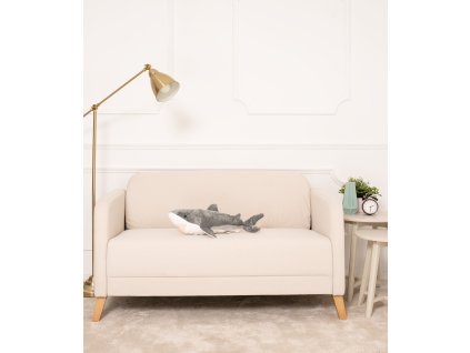 Plyšový žralok Adi 60 cm šedý