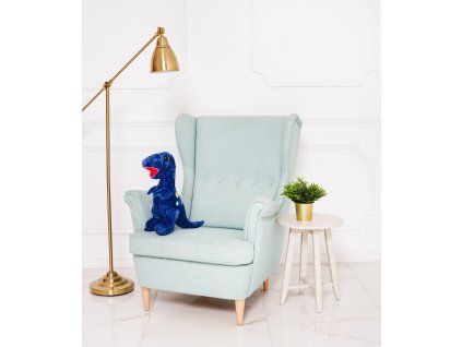 Plyšový dinosaurus EDI 60 cm granátový