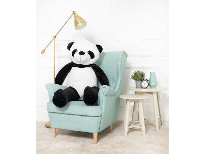 Plyšová panda 130 cm bílo-černá