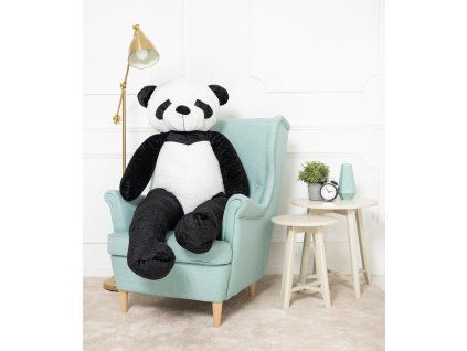 Plyšová panda 160 cm bílo-černá
