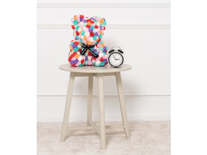 Medvídek z růží Rose Bear 40 cm vícebarevný