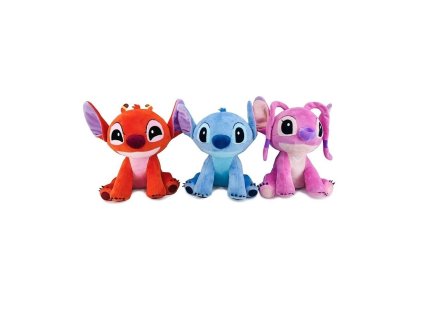Plyšové postavičky Leroy + Stich + Angel 3 kusy 30 cm