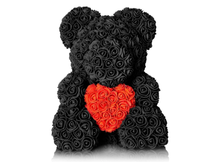 luxury black with red heart rose teddy bear 6368556 1024x1024