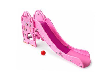 aga4kids skluzavka s madlem 170 cm ruzova 1