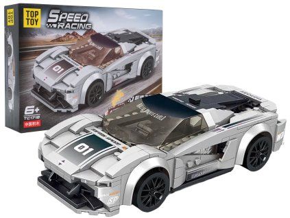 Stavebnice sportovní auto RC šedé