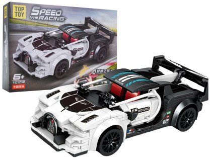 Sada kostek Sportovní auto RC Bílé